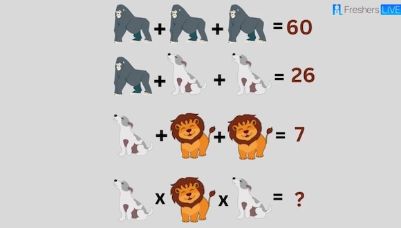 RETO MATEMÁTICO | ¿Puedes resolver esta ecuación con animales? | FresherLive