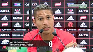Paolo Guerrero: "No vine al Flamengo para ofrecer goles, sino para ayudar"