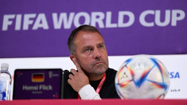Hansi Flick quedó eliminado con Alemania en Qatar 2022. (Foto: AFP)