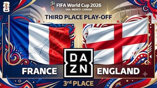 DAZN Mundial ha transmitido Francia 4-6 Inglaterra por tercer puesto del Mundial 2026