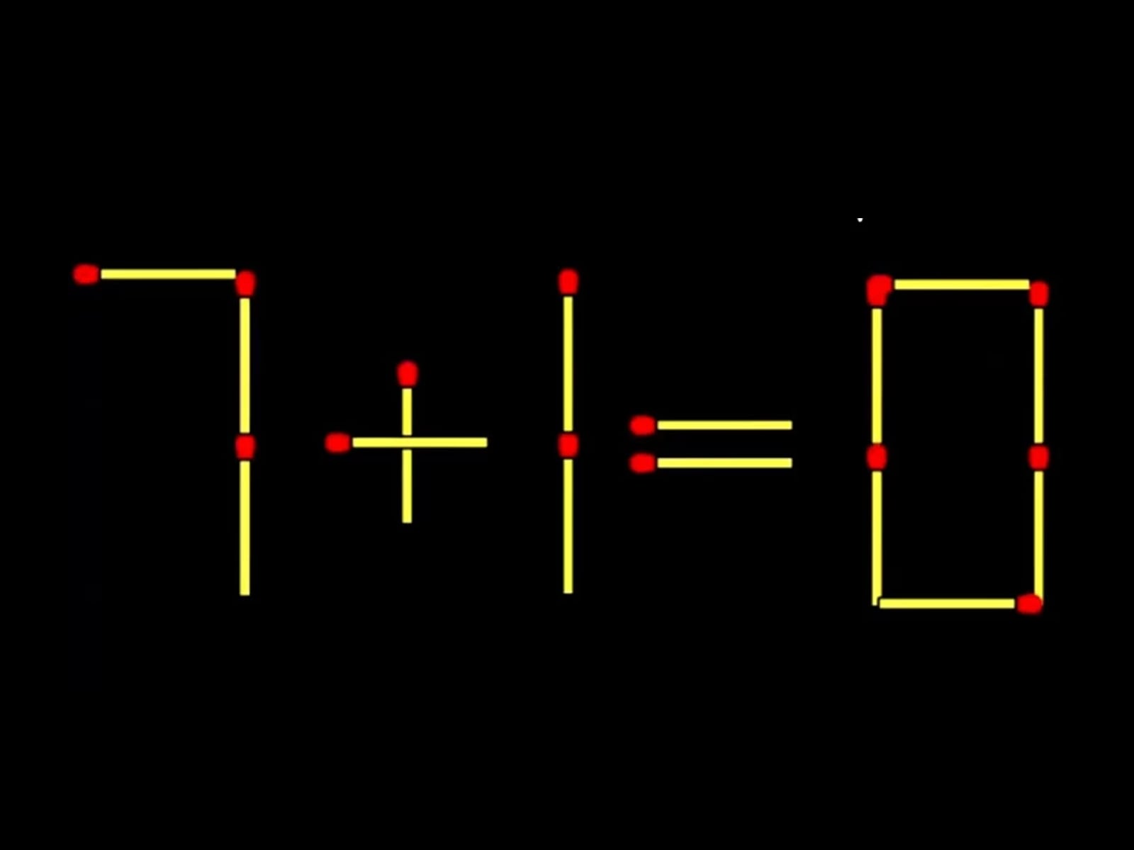 RETO MATEMÁTICO | ¿Puedes mover 1 fósforo para arreglar la ecuación 7+1=0? | FresherLive