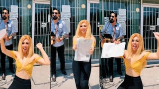 Mujer celebró su divorcio a todo dar con música en vivo afuera del registro civil de Torreón