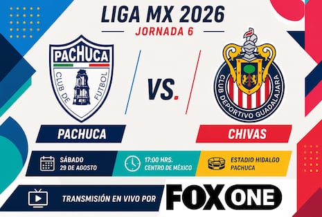 Canal FOX One transmitió el partido Pachuca 1-1 Chivas de Guadalajara por la Liga MX 2026