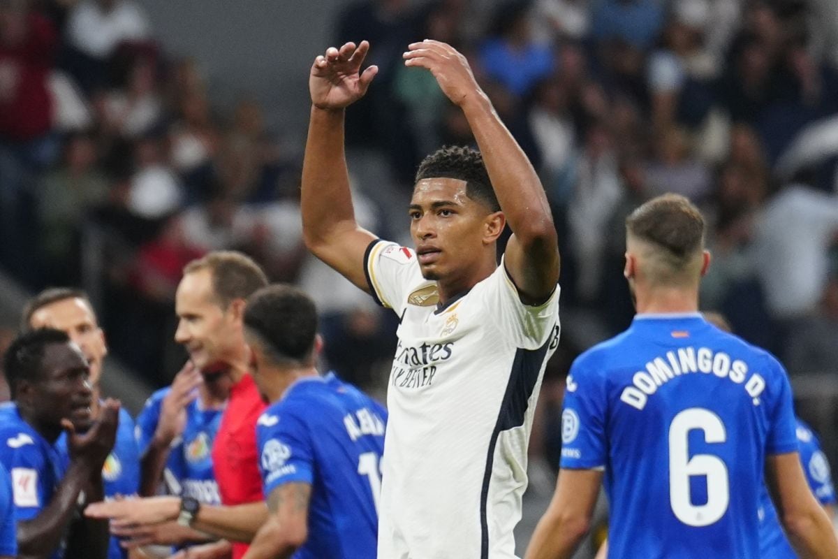 Jude Bellingham le dio el triunfo a Real Madrid en el último partido ante Getafe. (Foto: EFE)