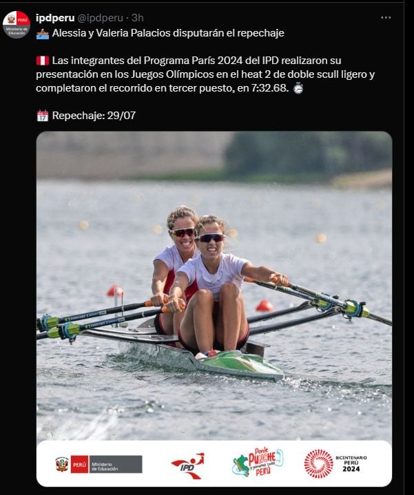 Alessia y Valeria Palacios alcanzaron el repechaje.