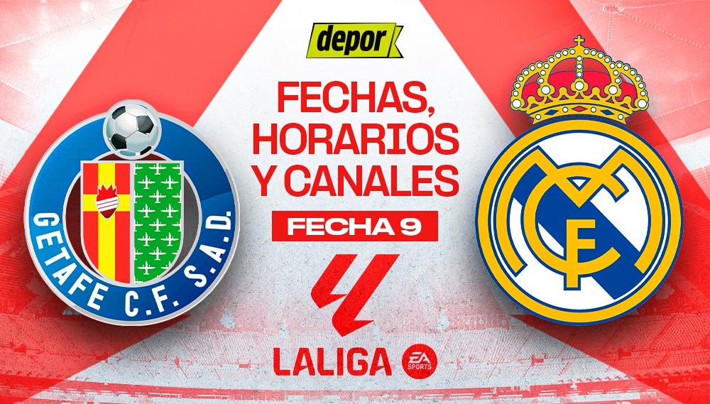 Real Madrid vs. Getafe se enfrentan por LaLiga. (Diseño: Christian Marlow / Depor)