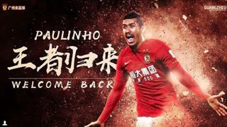 Hora de volver: Paulinho dejó Barcelona y fue anunciado como fichaje del Guangzhou Evergrande