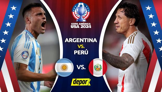Argentina vs. Perú se miden por la Copa América 2024. (Diseño: Depor)