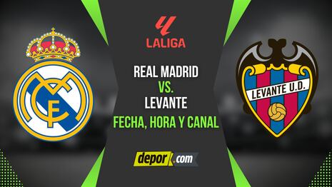 Fecha del Real Madrid vs. Levante: horarios y canales de TV por LaLiga 2026