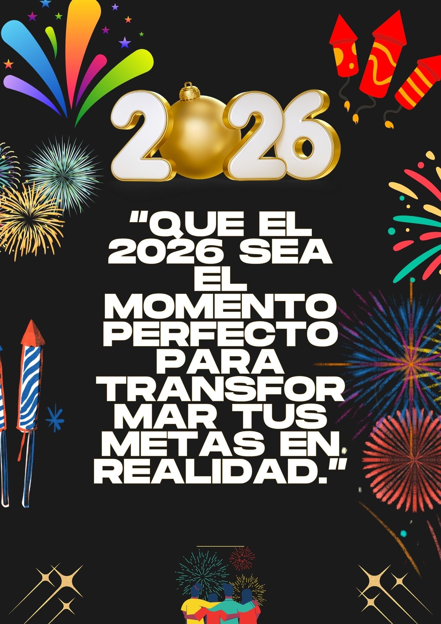 ESTADOS UNIDOS, 31/12/2025.- “Todo gran logro comienza con la decisión de intentarlo. Que el 2026 sea tu año para intentarlo todo.” FOTO DE CANVA.COM