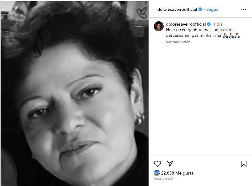 El post de despedida de la mamá de Cristiano Ronaldo para su hermana.