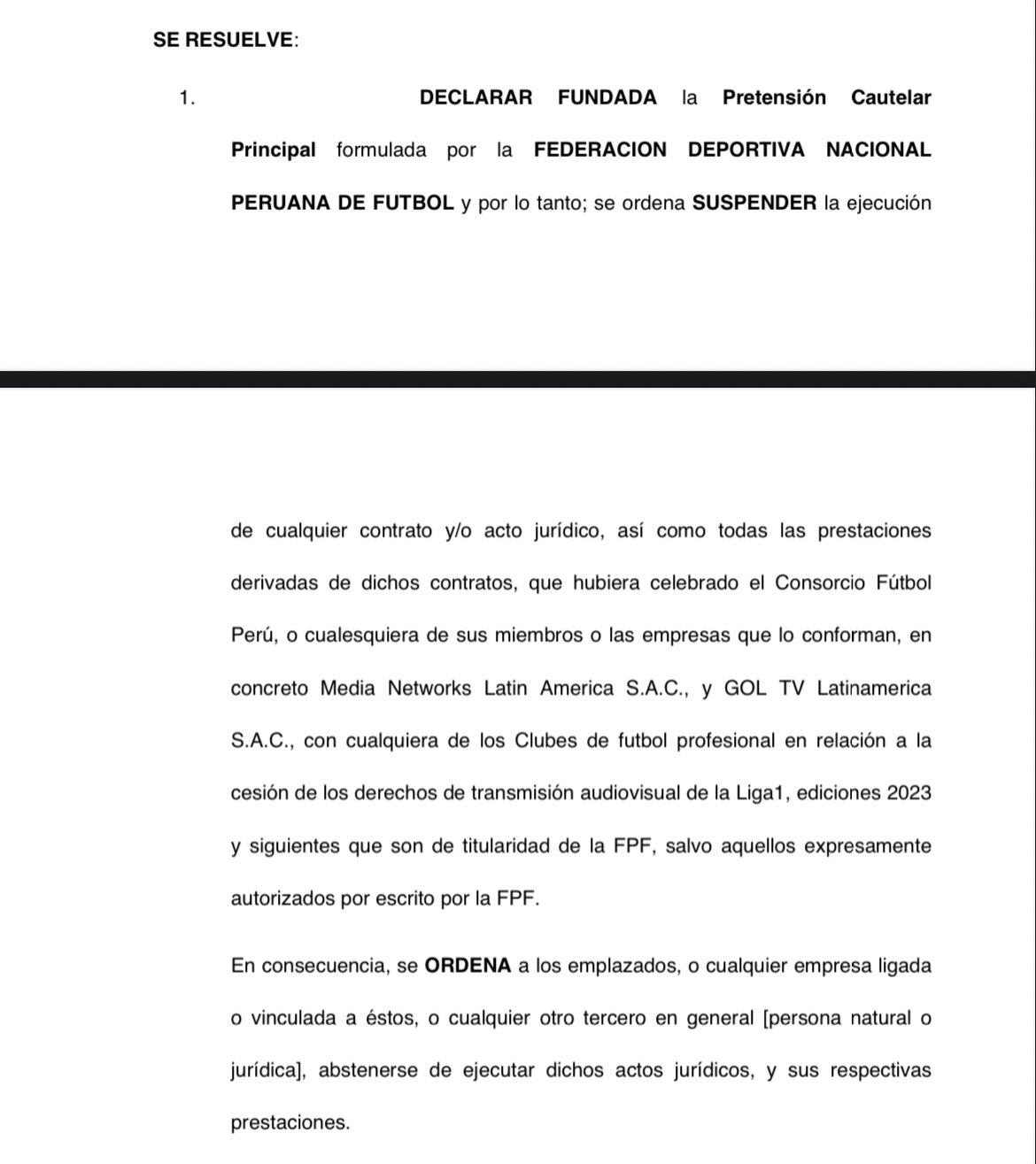 Resolución de la Corte Superior de Justicia de Lima. (Foto: Poder Judicial)