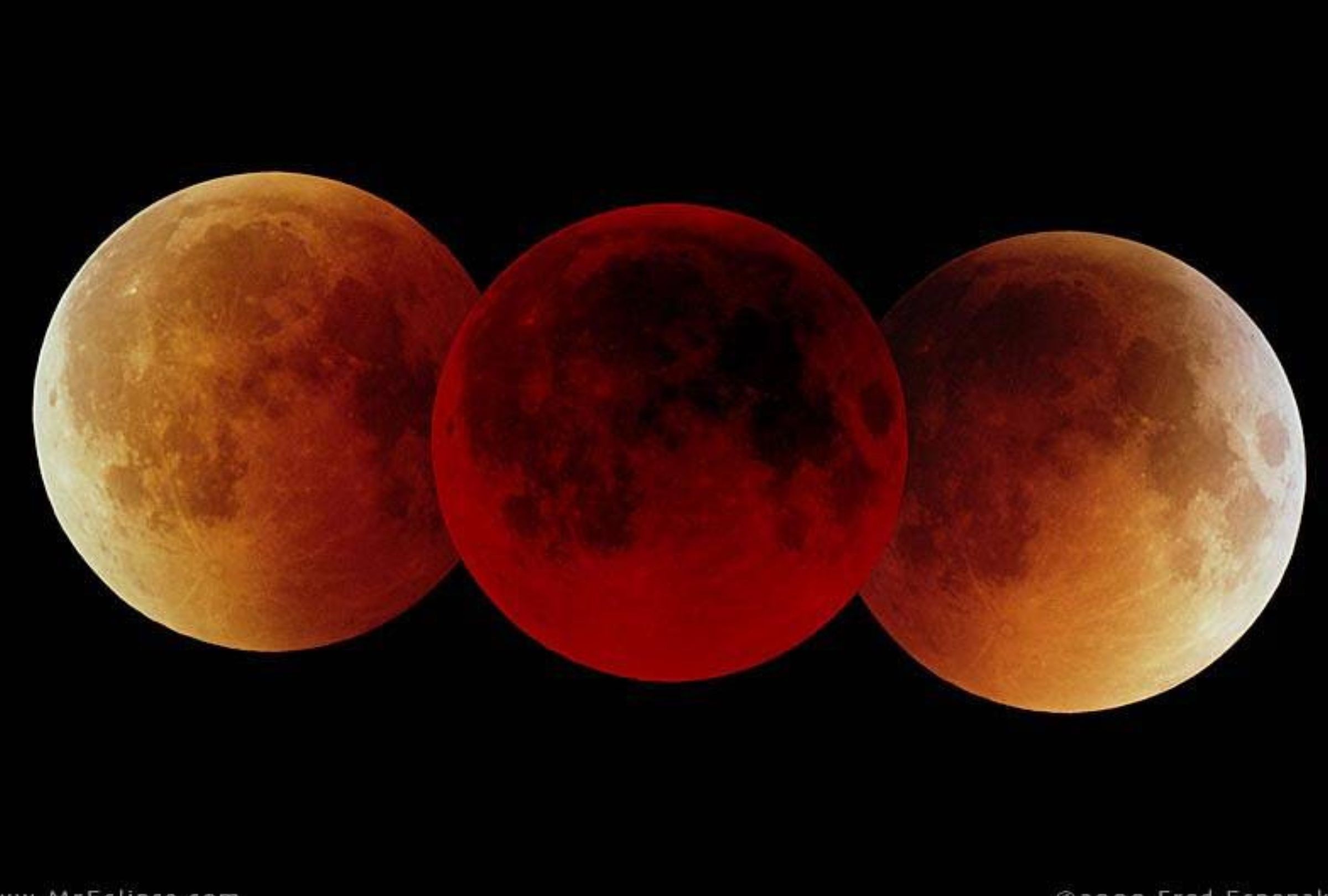 Conoce a qué hora inicia el eclipse lunar parcial del 28 de agosto de 2026 en México, cuándo será su punto máximo y cómo verlo desde CDMX, Guadalajara y Monterrey. (Foto: MrEclipse.com)