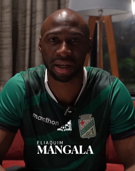 Mangala posó con su nueva camiseta. (Foto: captura de video Oriente Petrolero)