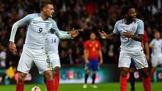 Jamie Vardy celebró con el 'Mannequin Challenge' gol a España en amistoso