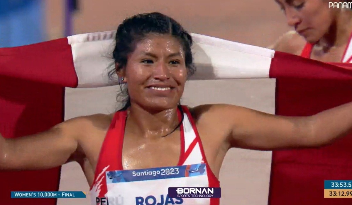 Luz Mery Rojas ganó la medalla de oro en atletismo en Santiago 2023. (Foto: Panam Sports)