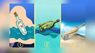 Escoge una de las botellas y obtén un consejo de vida valioso en este test visual