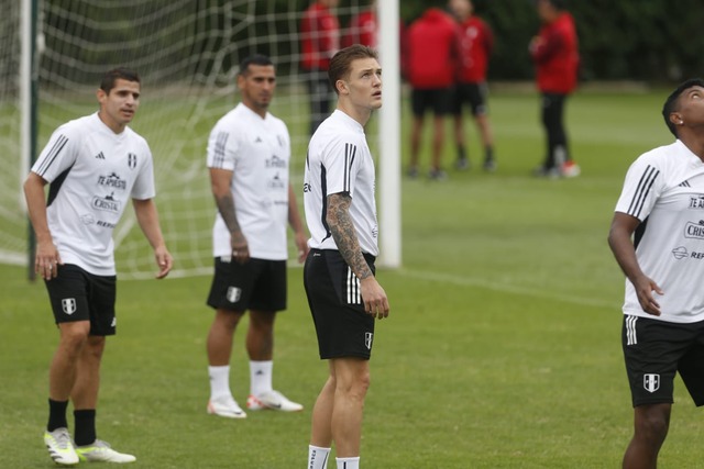Entrenamiento de la selección peruana de fútbol con miras a la próxima fecha doble por las eliminatorias 2026. (Foto: Mario Zapata Nieto / @photo.gec)