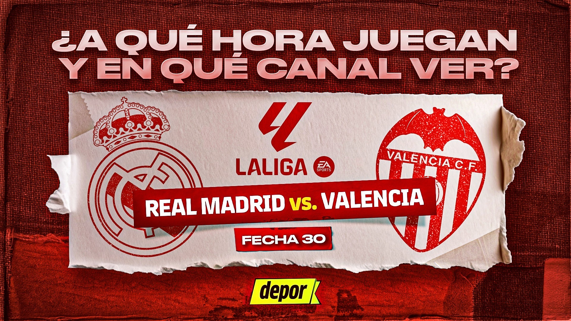 Real Madrid recibe al Valencia por la fecha 30 de LaLiga. (Diseño: Christian Marlow)