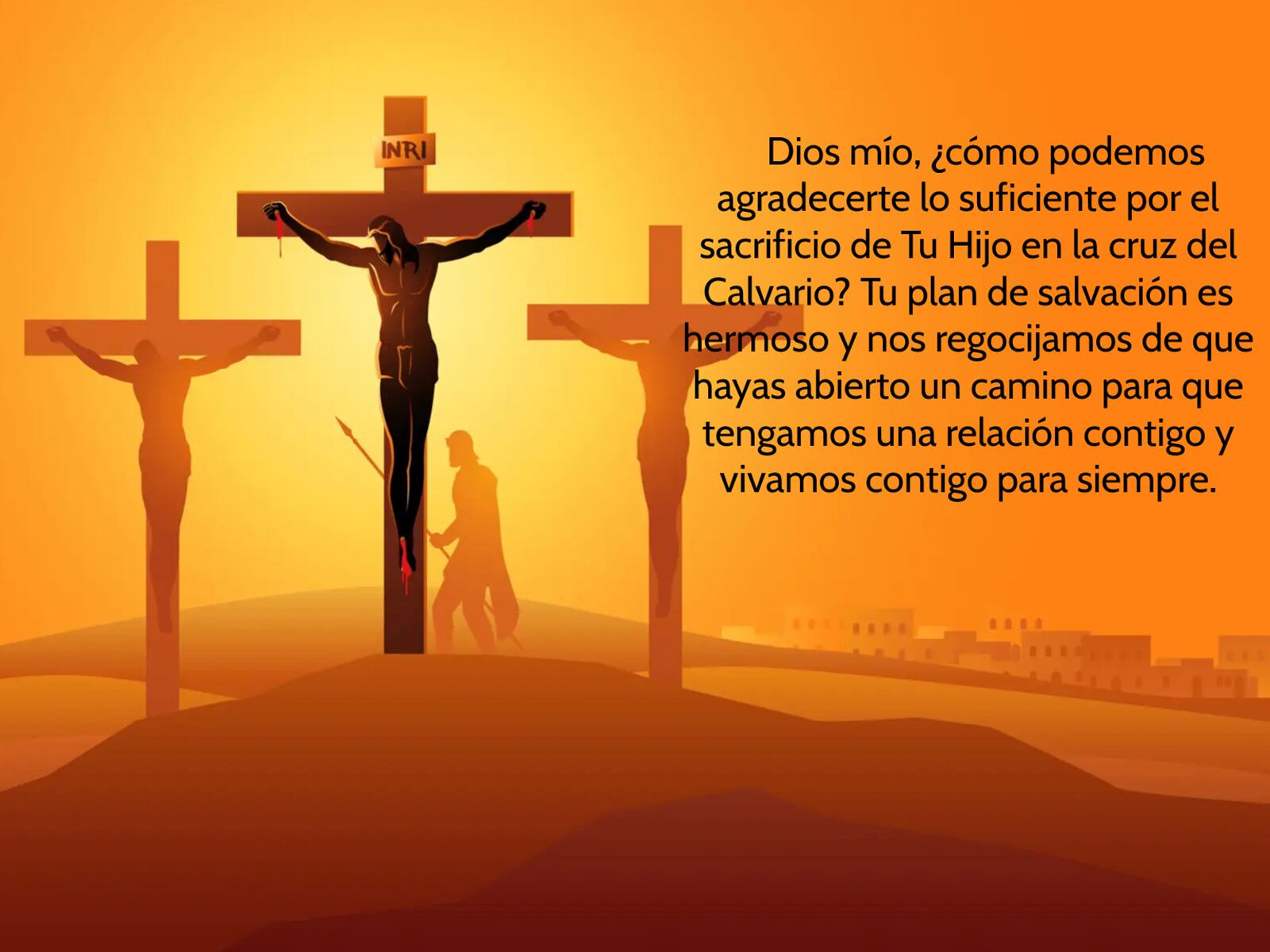 Es importante reflexionar sobre el sufrimiento y la muerte de Jesucristo en la cruz para salvarnos del pecado.| Foto: PosterMyWall/Composición: Audiencias GEC