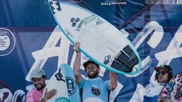 Orgullo: Miguel Tudela es el campeón del Arica Pro Tour del World Surf League