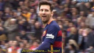 Lionel Messi insultó a jugador del Espanyol en pleno derbi
