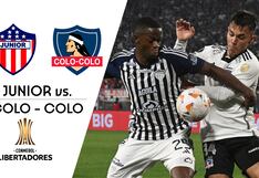 Junior vs. Colo Colo (1-2): goles y resumen del duelo por Copa Libertadores