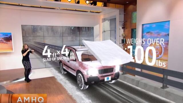 El terrible accidente que puede ocasionar un auto con nieve [VIDEO]