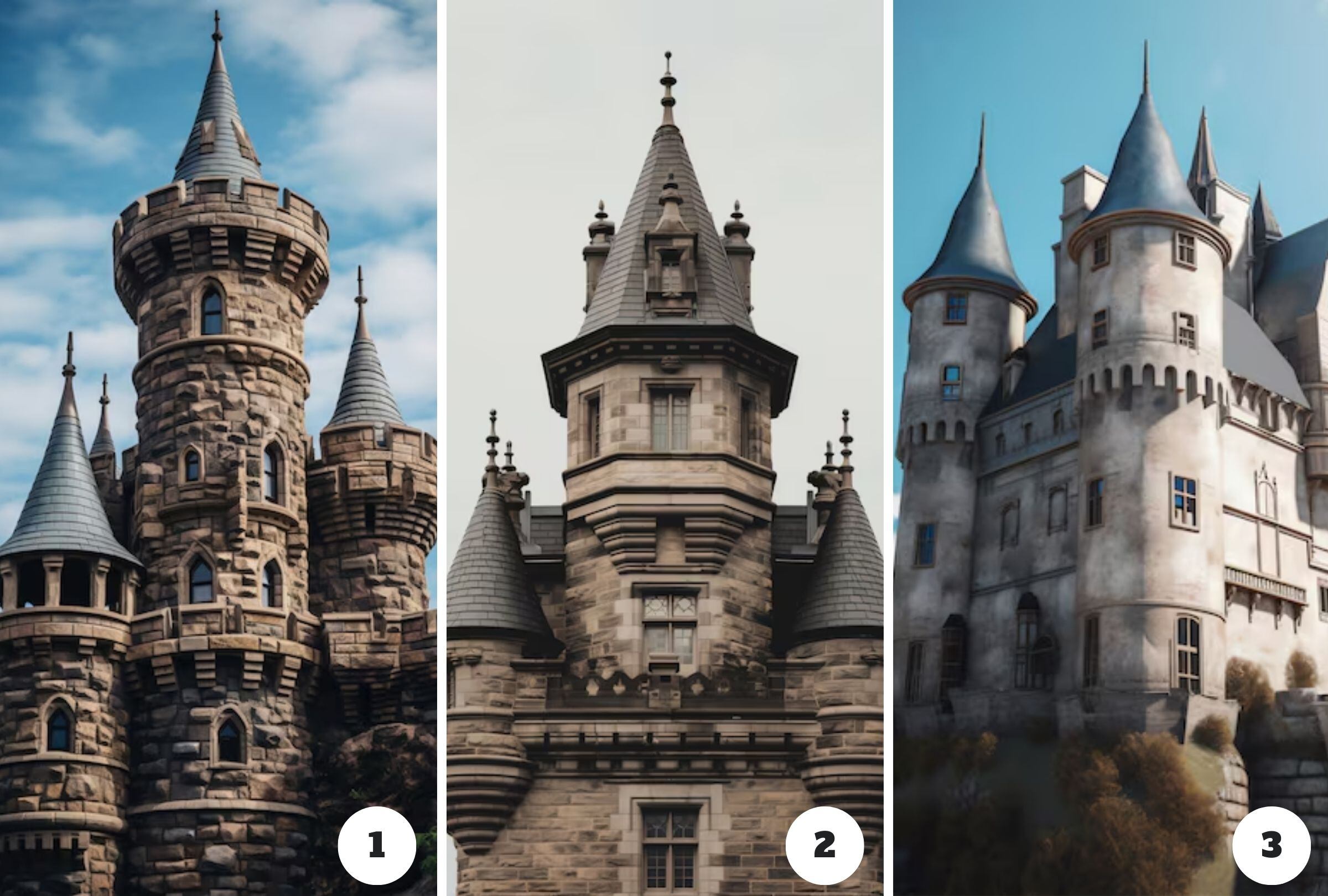 Test visual: Conoce cómo incrementar tus probabilidades éxito eligiendo un castillo del gráfico. (Foto: Composición Freepik / Depor)
