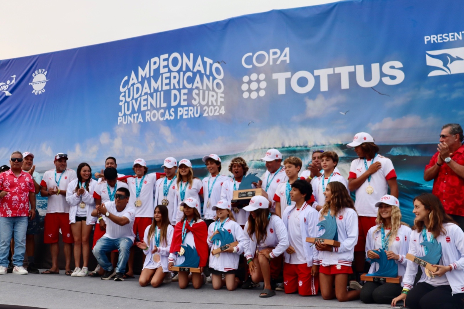 Perú obtuvo siete medallas de oro en el Sudamericano Juvenil de Surf 2024. (Foto: Difusión).