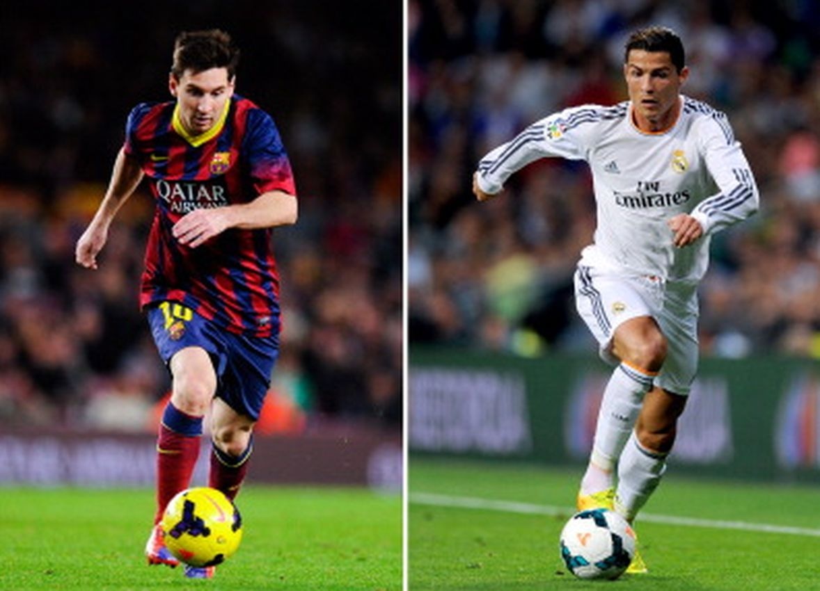 Cristiano Ronaldo y Lionel Messi defendieron las camisetas del Real Madrid y Barcelona, respectivamente. (Foto: Getty Images)