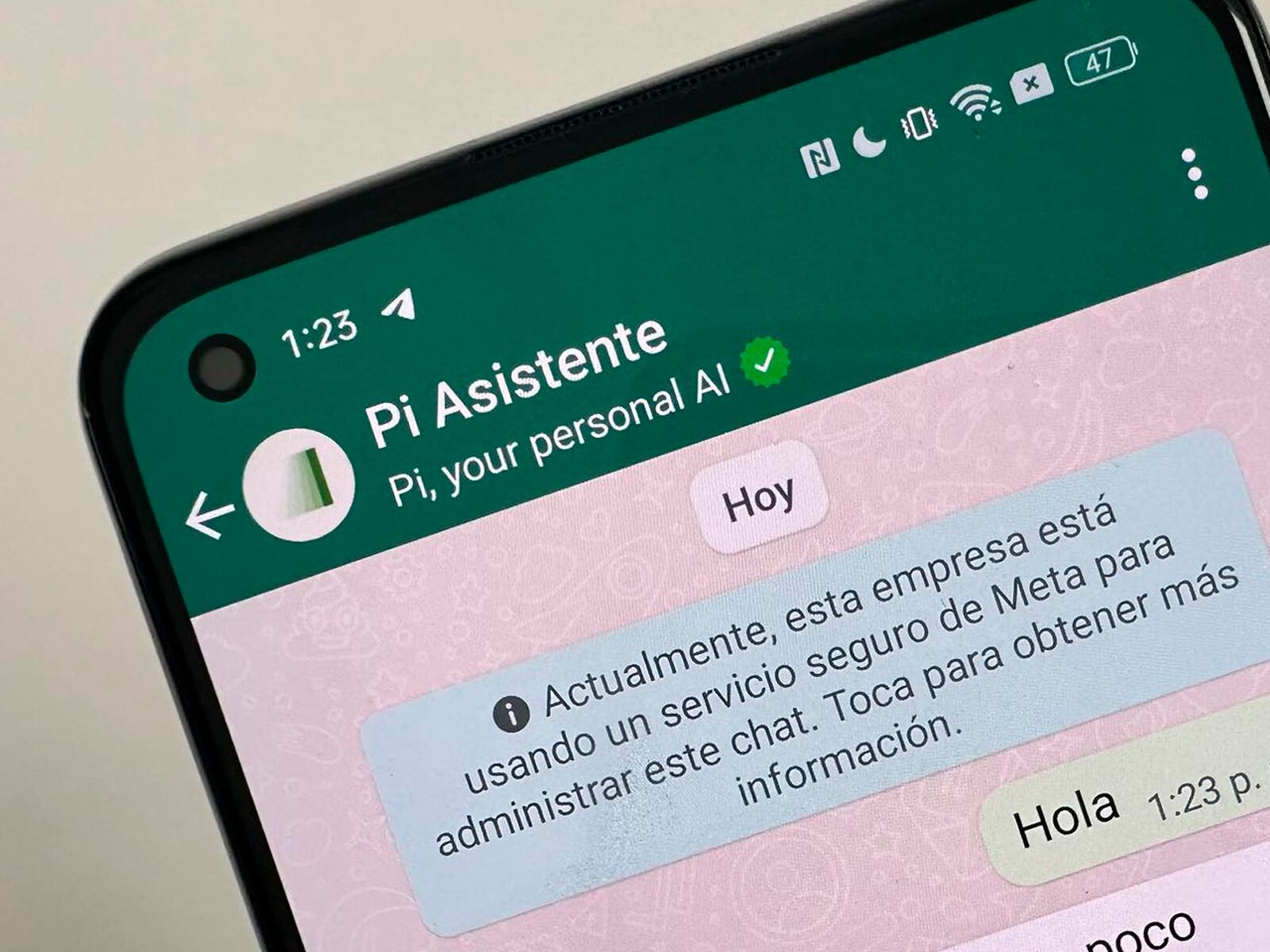 WHATSAPP | De esta manera podrás empezar a usar el asistente virtual Pi en WhatsApp sin demasiados pasos. (Foto: MAG - Rommel Yupanqui)