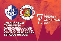 ¿En qué canal transmiten Cartaginés vs. FAS EN VIVO hoy por la Copa Centroamericana en Estados Unidos?