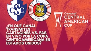 ¿En qué canal transmiten Cartaginés vs. FAS EN VIVO hoy por la Copa Centroamericana en Estados Unidos?
