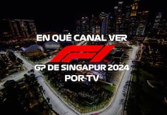 En qué canal se pudo ver GP de Singapur 2024 por TV gratis por Campeonato Mundial de Fórmula 1