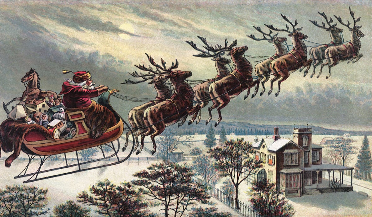 Los renos de Papá Noel (Foto: internet)