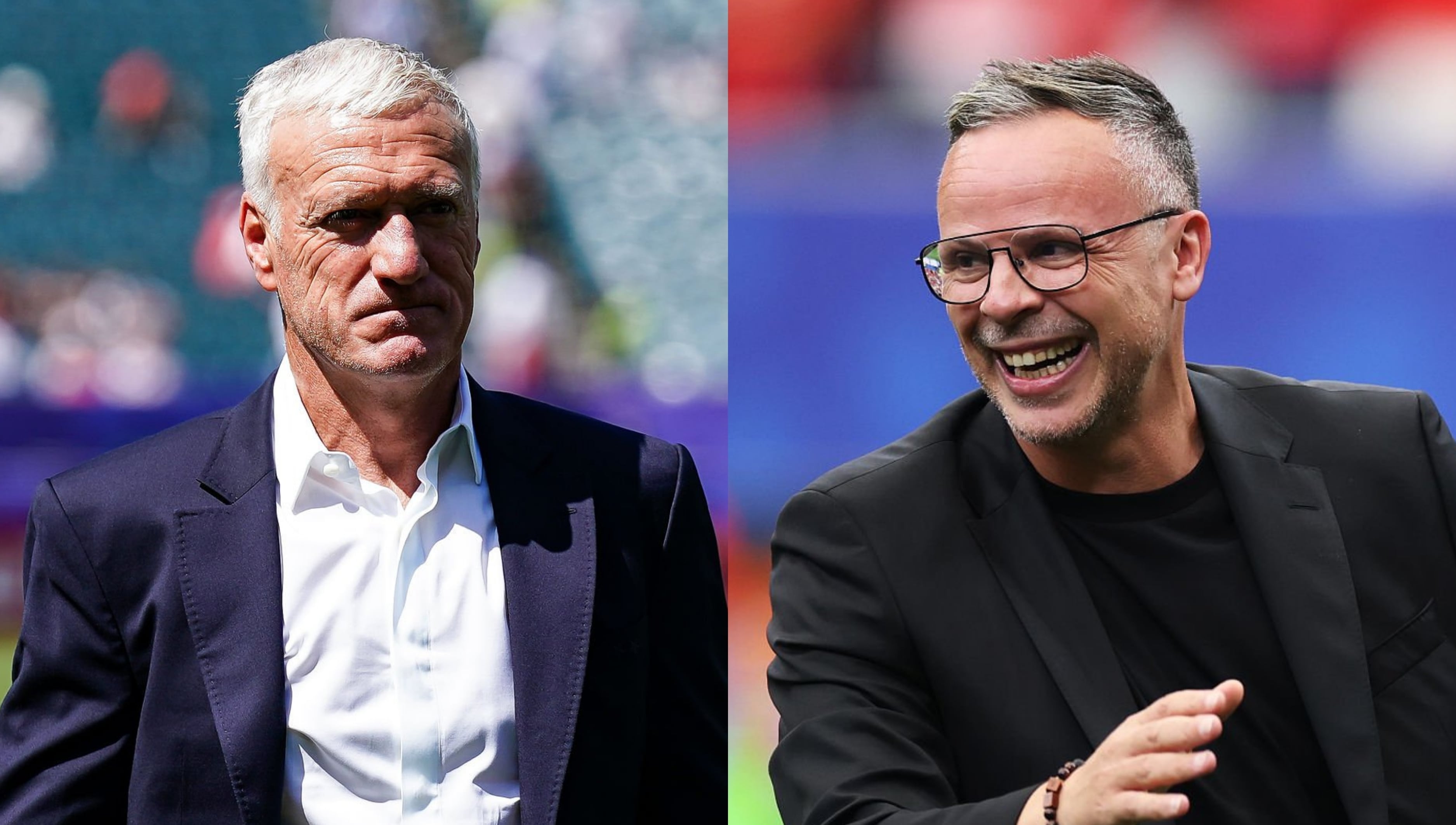 Didier Deschamps y Mohamed Ouahbi. (Foto: Getty Images)