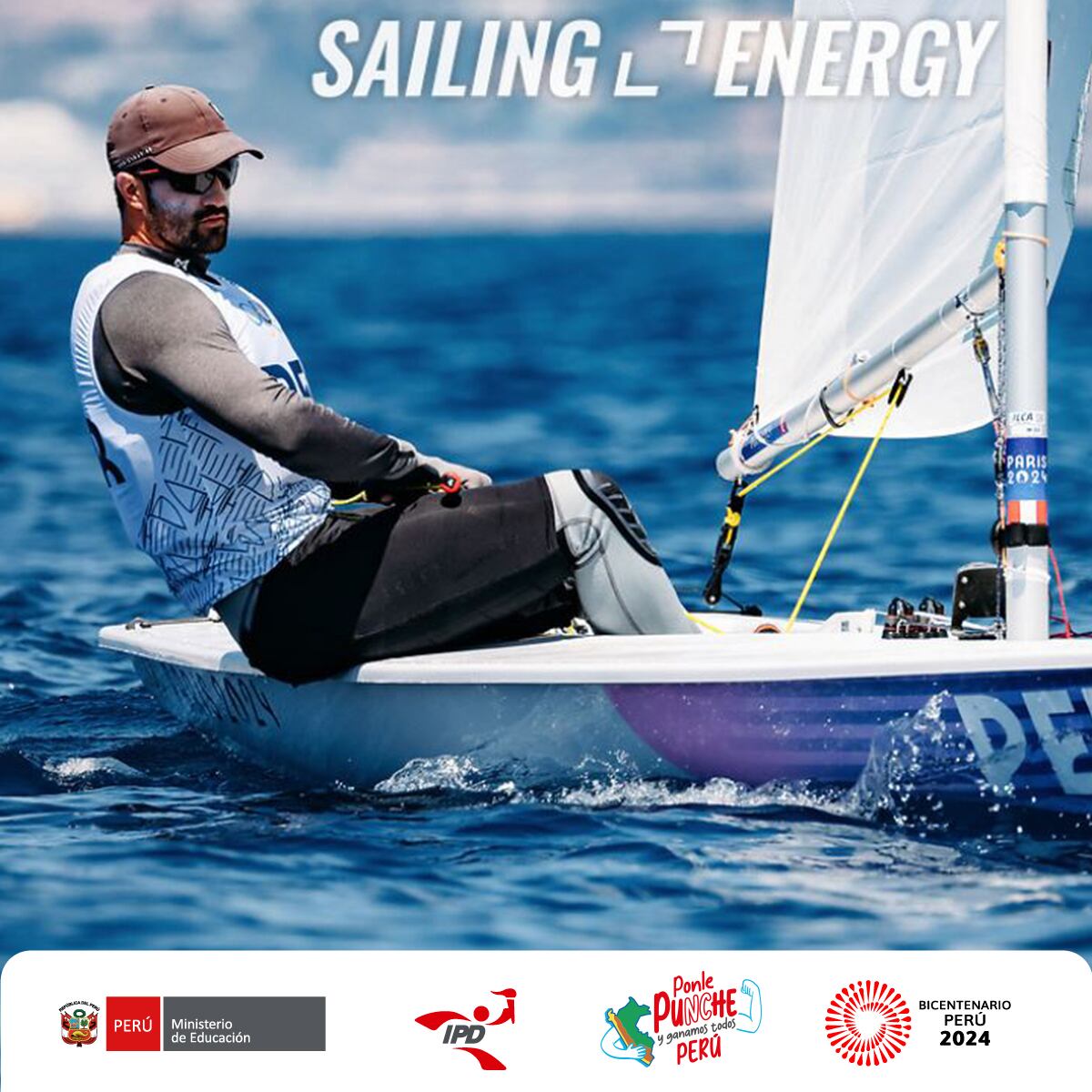 Stefano Peschiera es líder en las competencias de dinghy masculino. (Foto: @ipdperu).
