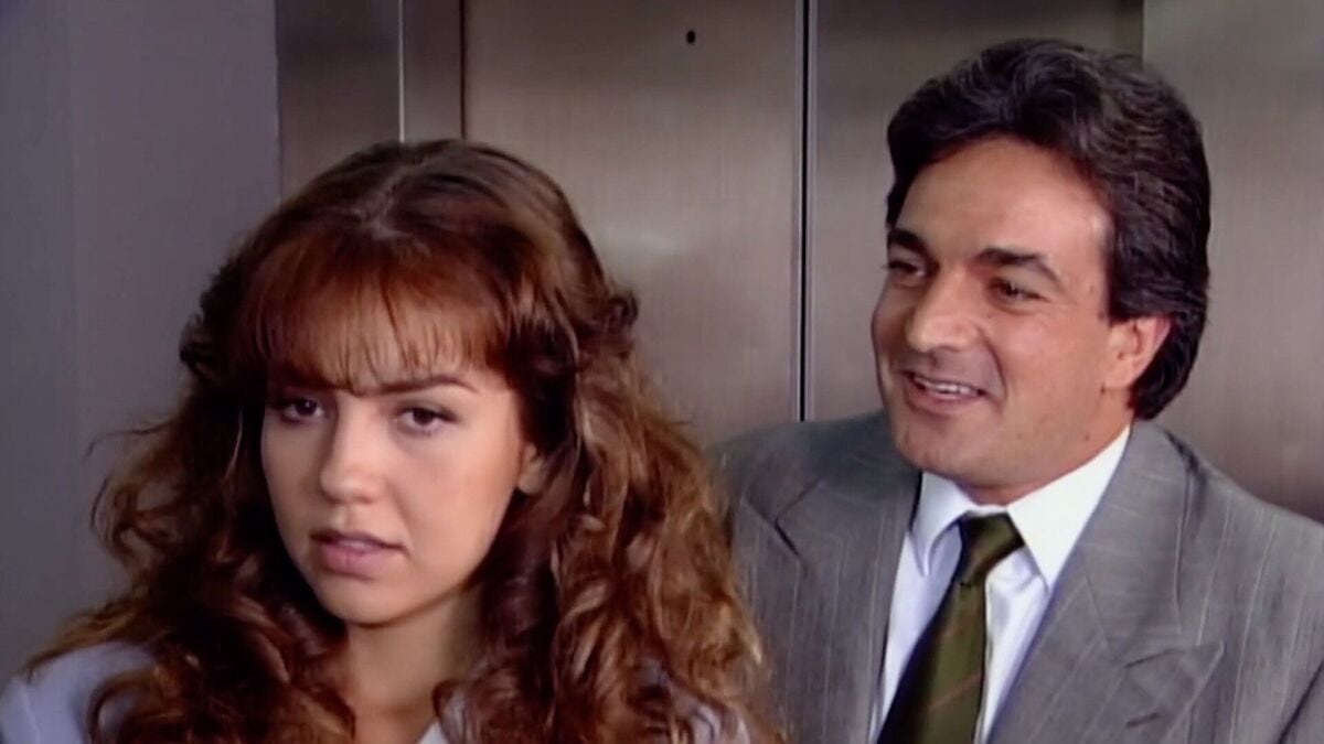 David Ostrosky junto a Thalía en la telenovela "María la del barrio" (Foto: Televisa)