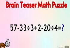 Pon a prueba tu inteligencia con este reto matemático: tienes solo 5 segundos