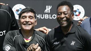Inmortalizados:Conmebol develó estatuas de Maradona y Pelé durante sorteo de la Libertadores