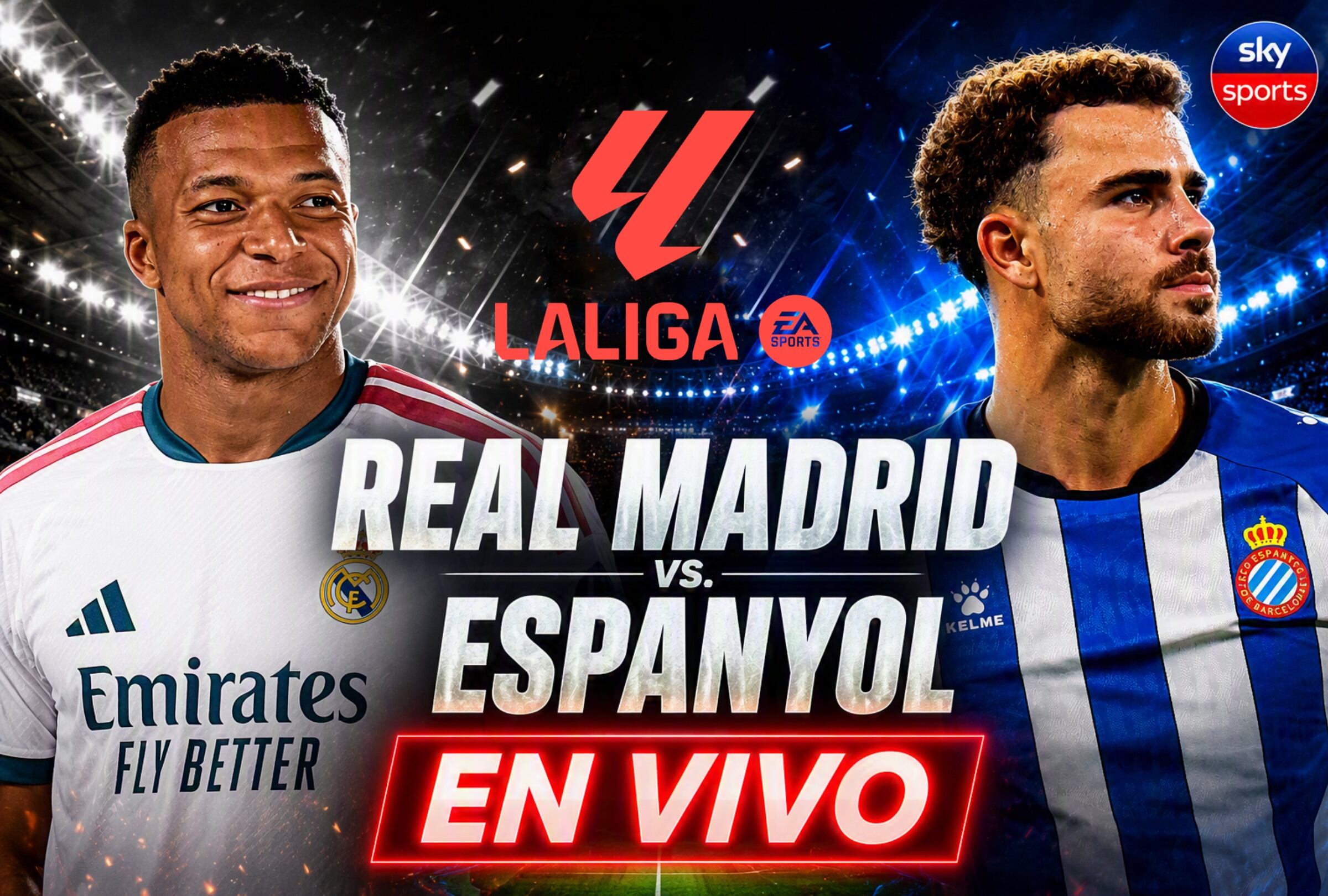 SKY Sports EN VIVO — Ver Real Madrid - RCD Espanyol por SKY Plus Online en México