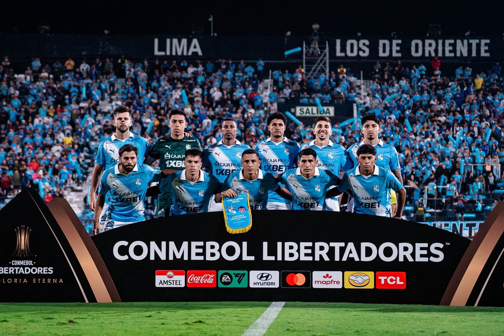 Este fue el 11 celeste ante Junior en Lima por Copa Libertadores. (Foto: Sporting Cristal)