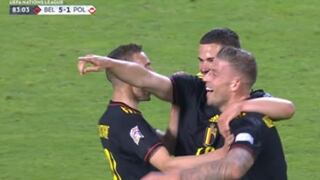 Vendaval en Bélgica: goles de Trossard, Dendoncker y Openda para el 6-1 de Bélgica vs. Polonia [VIDEO]