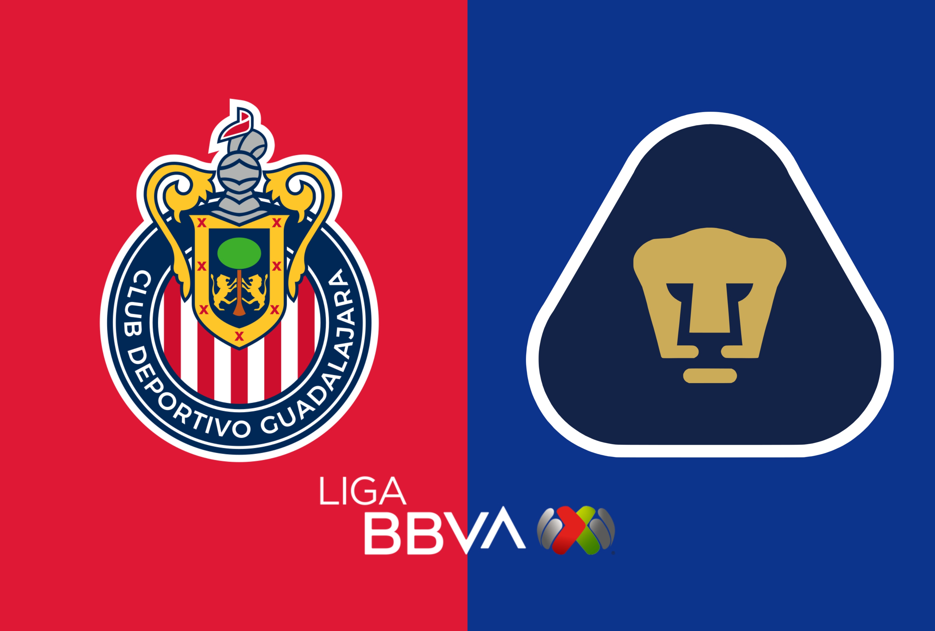 Chivas de Guadalajara recibirá a Pumas UNAM a las 19:07 horas, tiempo del centro de México, en un duelo que concentra la atención de la Jornada 7 del Apertura 2026 de la Liga MX. Conoce cómo y dónde ver por TV y Streaming Online. | Crédito: Composición Depor