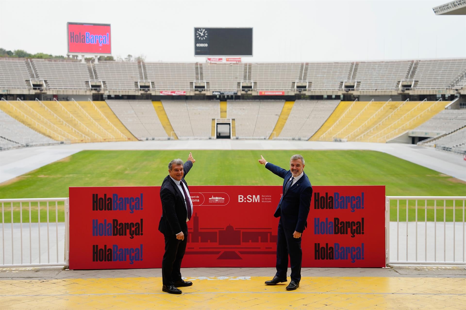 El Barcelona jugará en el estadio Olímpico de Montjuic en la temporada 2023-24 mientras remodelan el Camp Nou. (Foto: EFE)