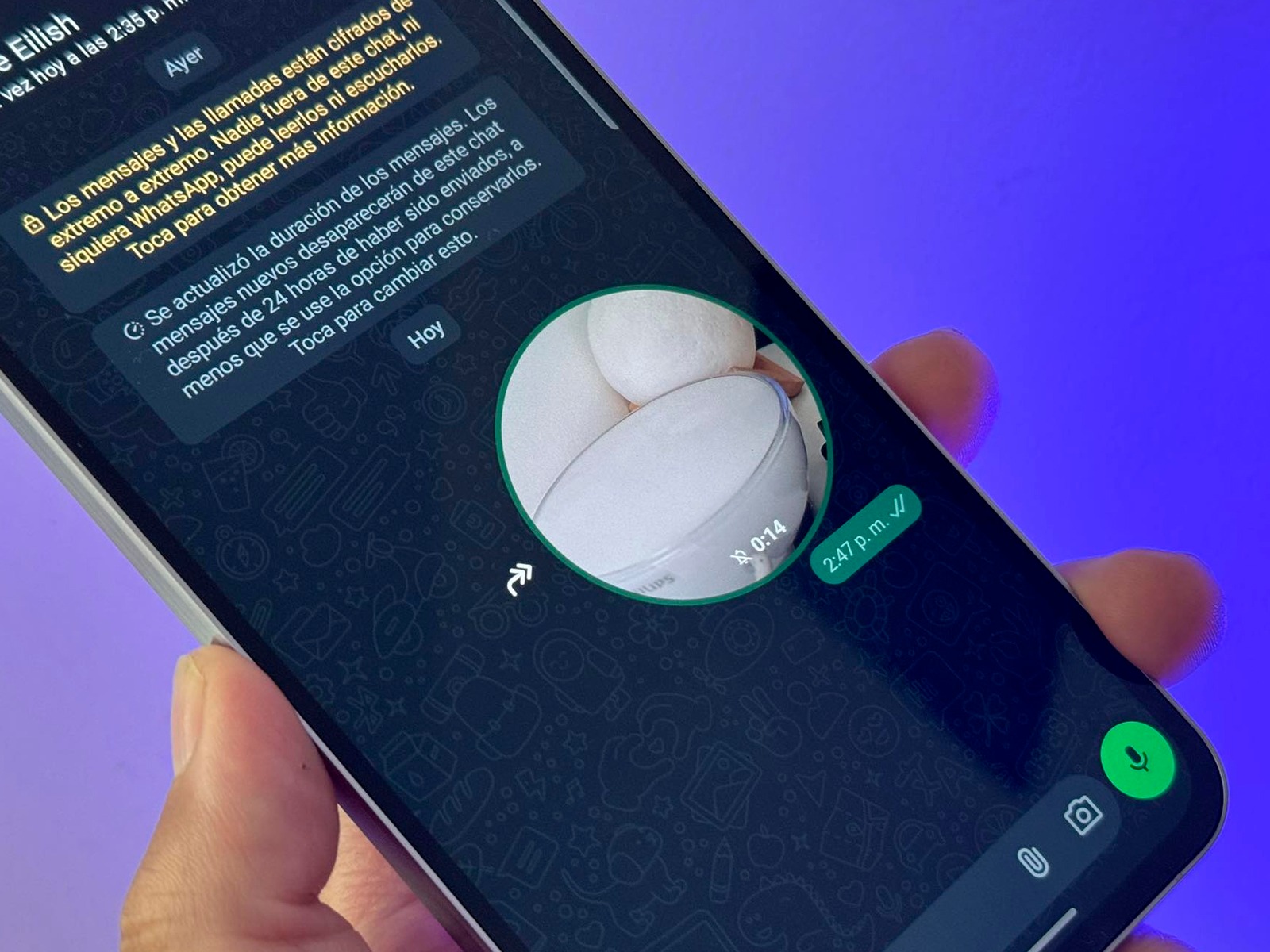 WHATSAPP | Ya es tiempo de que nuevamente tengas los videos instantáneos. Usa este truco en WhatsApp. (Foto: MAG - Rommel Yupanqui)