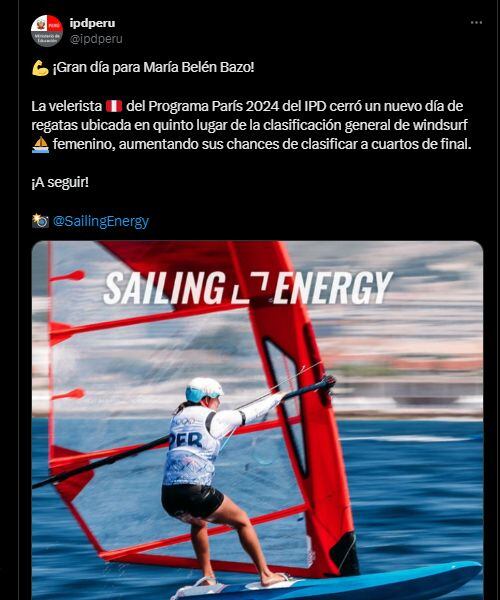 María Belén Bazo en el quinto día del Team Perú en París 2024. (IPD)