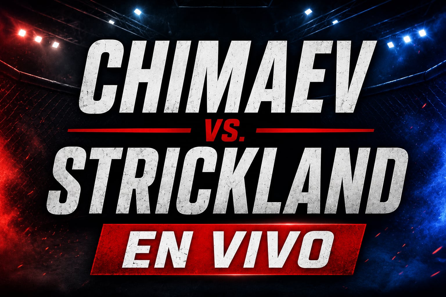Khamzat Chimaev expone el Campeonato del peso medio ante Sean Strickland en el combate principal del UFC 328 (Imagen hecha por Gestión con apoyo de la IA Gemini)