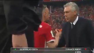 No esperaste ver a Ribéry reaccionar: la reacción contra Ancelotti por mandarlo al banco